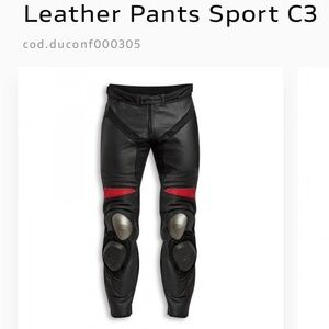 Ducati leather pants sport C3 for motorcycles - EU52